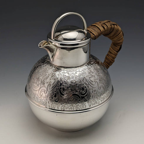 英國復古鍍銀平紋針織水壺